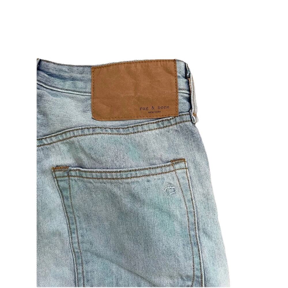 RAG & BONE Nina Y2K cropped faded high-rise Wide leg jeans Blue 28 A000876 - Picture 10 of 11